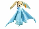 Steiff 237478 - Hoppel Hase Schmusetuch, blau, 28 cm