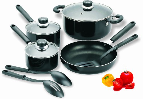 Cook N Home 10 Piece Aluminum Non Stick Cookware Set
