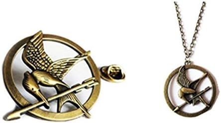 Yummiexpress®pin and Chain Pendants Bronze Mockingjay Yarn Gift Box