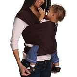 Moby Wrap Original 100% Cotton Solid Baby Carrier, Chocolate