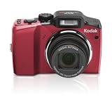 Kodak Z915 Digitalkamera (10 Megapixel, 10-fach opt. Zoom, 6,4 cm (2,5 Zoll) Display, Bildstabilisator) rot - 