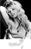 Brigitte Bardot French Actress 8 1/2 x 11 Photograph w/ Printed Signature