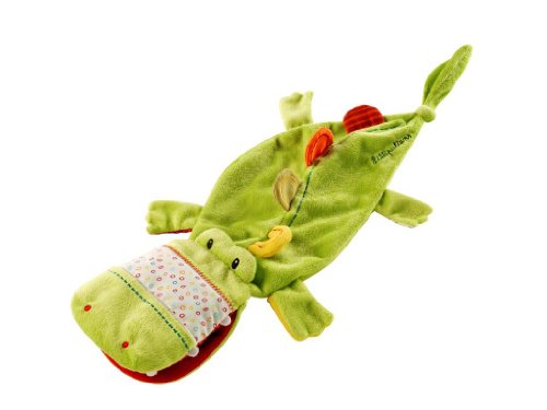 Lilliputiens 6686221 - Th&eacute;ophile Kuschel Handpuppe, Krokodil Preisvergleich