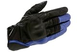 RSタイチ：ラバーナックルレザーメッシュグローブ / RST371 / ブルー