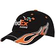 Checkered Flag Denny Hamlin Black Exhaust Flames Adjustable Hat