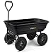 Tricam GOR200B Gorilla Carts 600-Pound Capacity Poly Dump Cart, Black