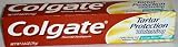 Colgate Crisp Mint Tartar Protection Whitening Toothpaste 2.8 Ounces Travel Size (Pack of 12)