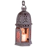 Amber Glass Moroccan Lantern