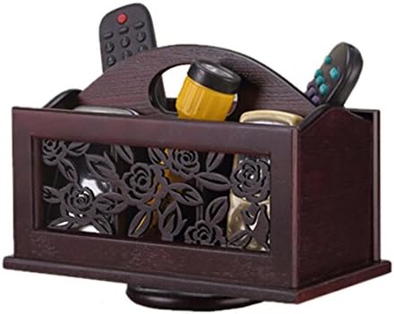 Sixsop Wood Remote Control / Controller TV Guide / Mail / CD organizer / Caddy / Holder Brown