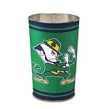 Notre Dame Fighting Irish NCAA Tapered Wastebasket (15 Height)