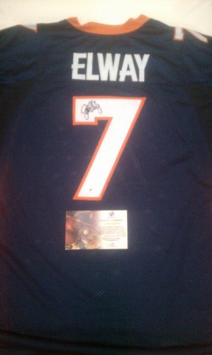 John Elway Signed Authentic Denver Broncos Jersey