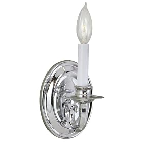 World Imports Lighting 3201-08 1-Light Wall Sconce, Chrome
