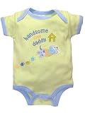 Handsome Like Daddy 2-Sided Short Sleeve Onezie by Baby Essentials