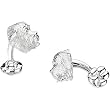 Sterling Silver/Rhodium Plated Mastiff Cufflinks
