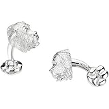 Sterling Silver/Rhodium Plated Mastiff Cufflinks