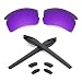Replacement Lenses & Earsocks Rubber Kits for Oakley Flak 2.0 XL Sunglasses (Cosmic Purple-Polarized)