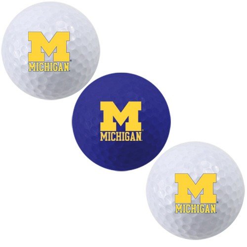 Michigan Wolverines 3-pack Golf Balls