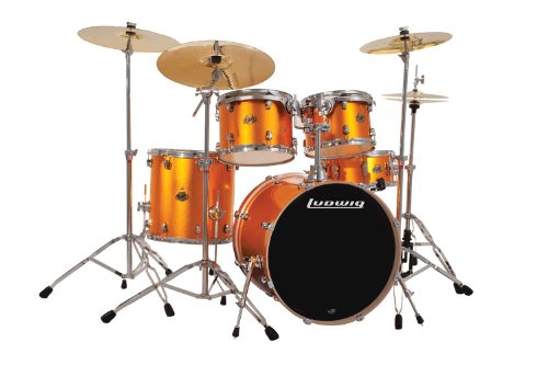 Ludwig Element Power 5 Piece Drum Set w/ Hdwr Orange