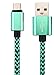 Micro USB Cable, EASTKING 3-Pack 6FT Premium Micro USB Cable High Speed USB 2.0 A Male to Micro B Sync and Charging Cables for Samsung, HTC, Motorola, Nokia, Android, and More (Green)
