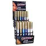 Glitter Hair Highlighter 72 pieces Display
