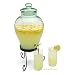 Curved Glass Drink Dispenser w/ Stand