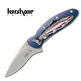 Kershaw Scallion Folding Knife Trout Scene