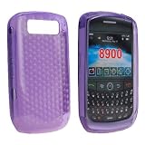 MobiMan® - Translucent Purple Skin Gel Snap-on Case Cover for Blackberry Curve 8900