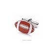 Football Themed Executive Cufflinks w/Jewelry Box