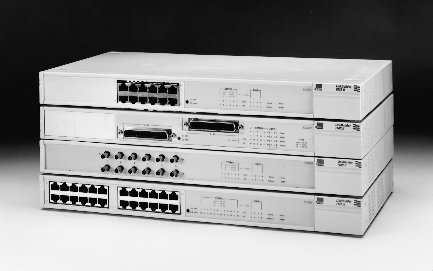 3Com LinkBuilder FMS II - Hub - 24 x 10Base-T + 1 x 10Base-5 - desktop