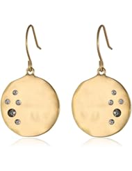 Kenneth Cole New York Gold-Tone Crystal-Detail Disc