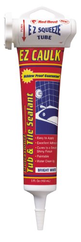 Best Price Red Devil 0808 EZ Caulk Professional Tub & Tile Sealant, White, 5-Ounce