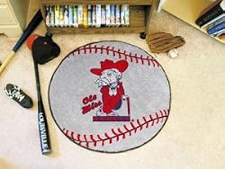 Mississippi Baseball Rugs 29" diameter