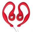 Koss SportClip Earphones with Wind Up Storage Case - University of Wisconsin Logo