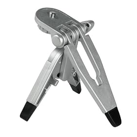 DURAGADGET Deluxe Mini Flat folding camera / Camcorder Tripod stand for Sony Bloggie, Sony TX5 and sony wx5 / Sony Cybershot DSC WX5 - Black andSony Cyber shot TX10, HX7V, WX7, WX10, W510,W530,W560, T110,H70, J10, TX5, Sony bloggie touch