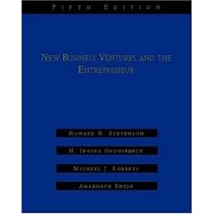New Business Ventures And The Entrepreneur