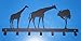 Zoohu Black 7-hook Giraffe Animal l Wall Mount Coat Hook Rack Hanger Organizer for Kids Room D¨¦cor
