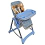 Kinderhochstuhl h�henverstellbar blau mit Tiermoti&hellip von TecTake
