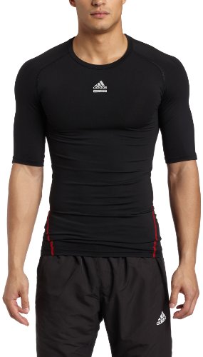 adidas Men's TECHFIT C&S Short-Sleeve Top, Black, Medium