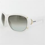 DIESEL SUNGLASSES DS 0086/S WHITE VK6 5M (GRAY GRADIENT AQUA LENS)