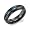 Black Titanium and Rainbow Enamel 4mm Rounded Ring, Size 5