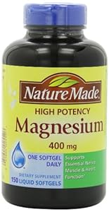 Nature Made High Potency Magnesium 400 mg - 150 Liquid Softgels