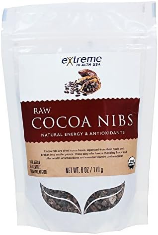 Extreme Health USA Organic RAW Cocoa Nibs -- 6 oz by Extreme Health USA
