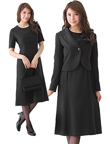 (アッドルージュ) AddRougeブラックフォーマル 喪服 レディーススーツセット 冠婚葬祭 ワンピース　礼服　アンサンブル 法要 お宮...