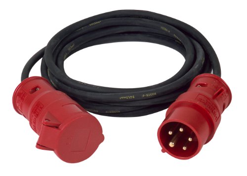 PCE 47450 CEE-Verl&auml;ngerung 16A, 5m,H05RR-F5G 1,5qmm, 5-polig