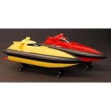 Buy 2 Mini Tracer RC Speed Boat Radio Control Pushball Racing Ship by AmazingTechDepot.com