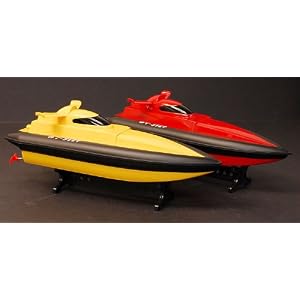 2 Mini Tracer RC Speed Boat Radio Control Pushball Racing Ship by AmazingTechDepot.com