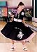   - Black Adult Poodle Skirt With Pink & Black Poodle