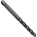 Union Butterfield 1591(UNF) High-Speed Steel Spiral Flute Tap, Heavy-Duty, Black Oxide Finish, Round Shank With Square End, Bottoming Chamfer, 3/8"-24 Thread Size