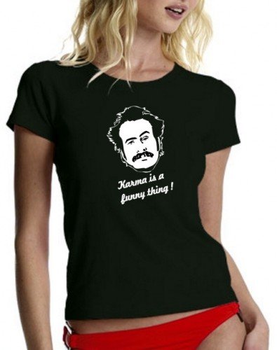 Coole-Fun-T-Shirts T-Shirt My name is Earl - Karma is a funny thing Girly, schw, XL, 10606 Preisvergleich