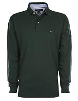 Tommy Hilfiger Mens Polo Shirt Longsleeve Green